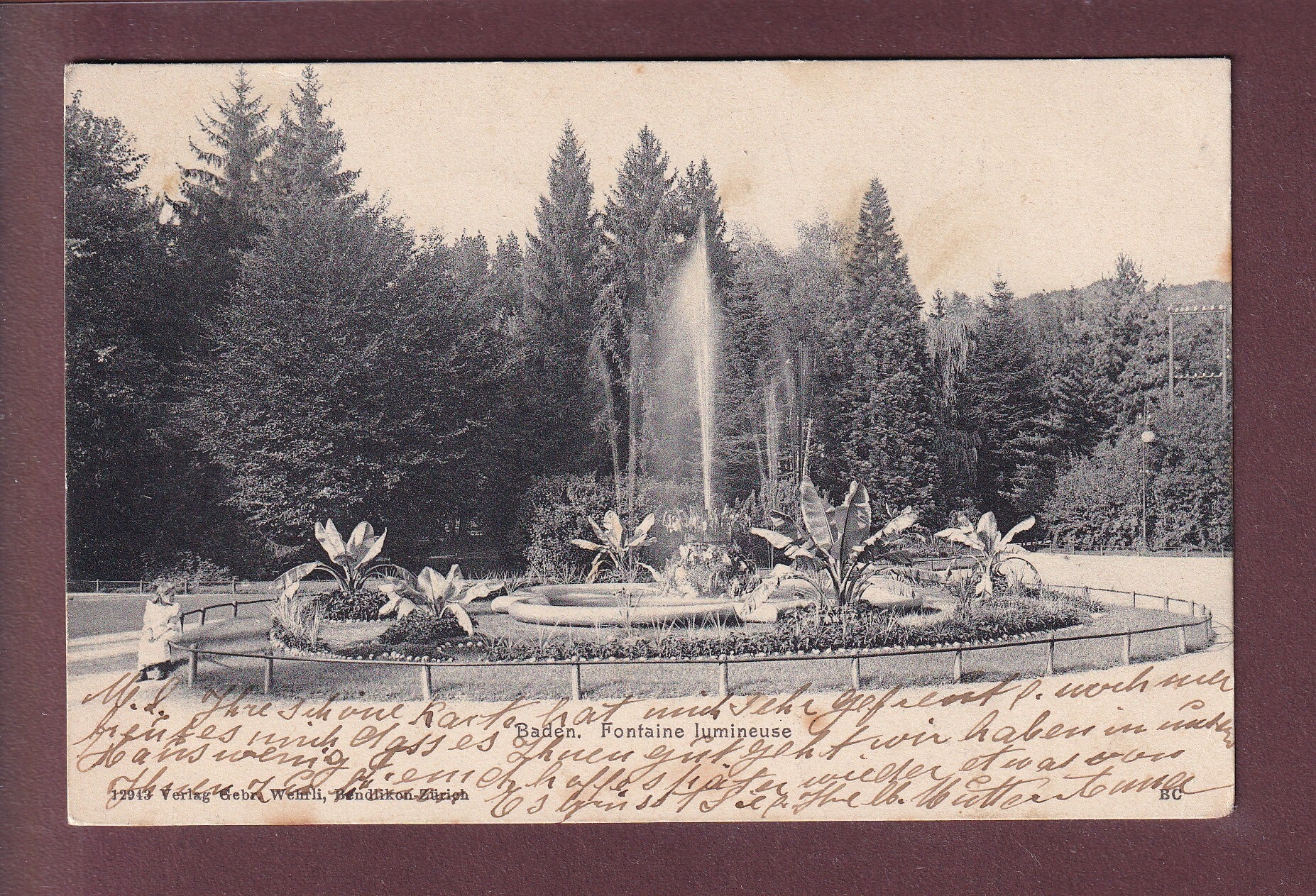 BADEN - Fontaine lumineuse - 1904