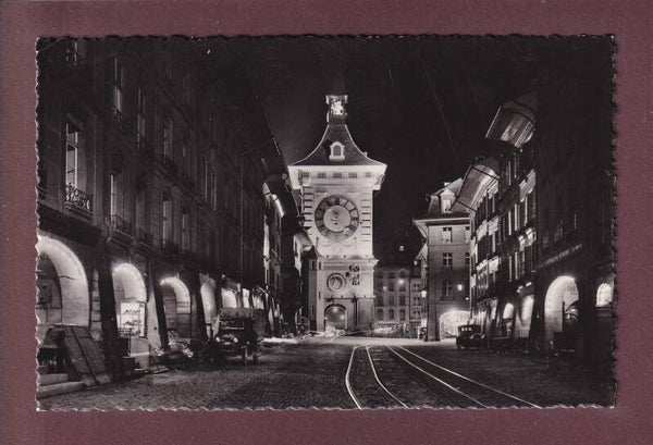BERN bei Nacht - Zeitglockenturm - 1939