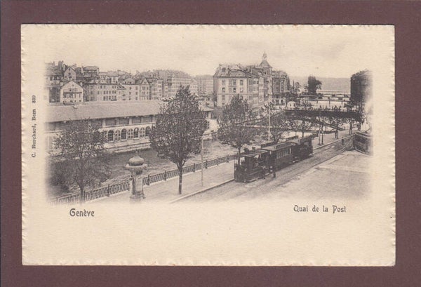 GENEVE - Quai de la Poste - Tram