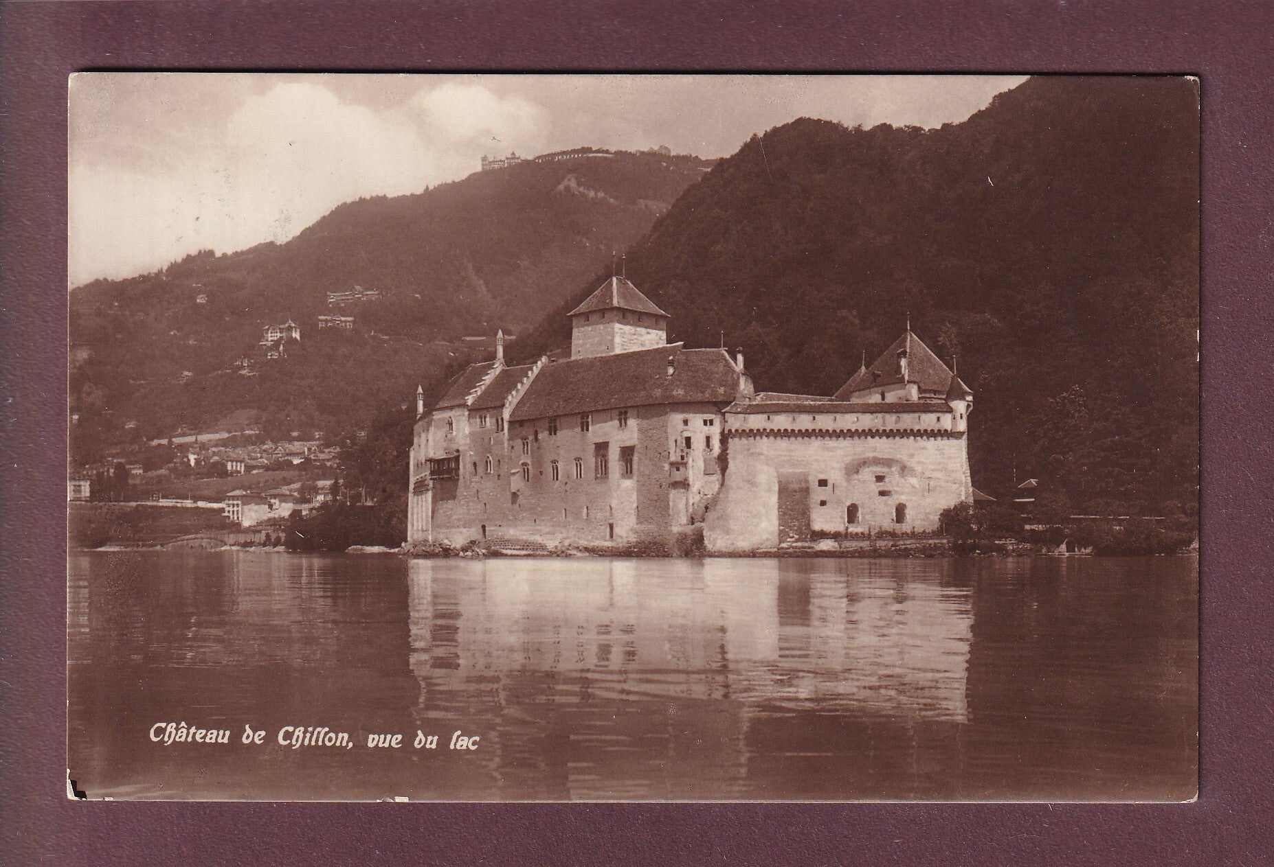 Château de CHILLON depuis le lac - 1931