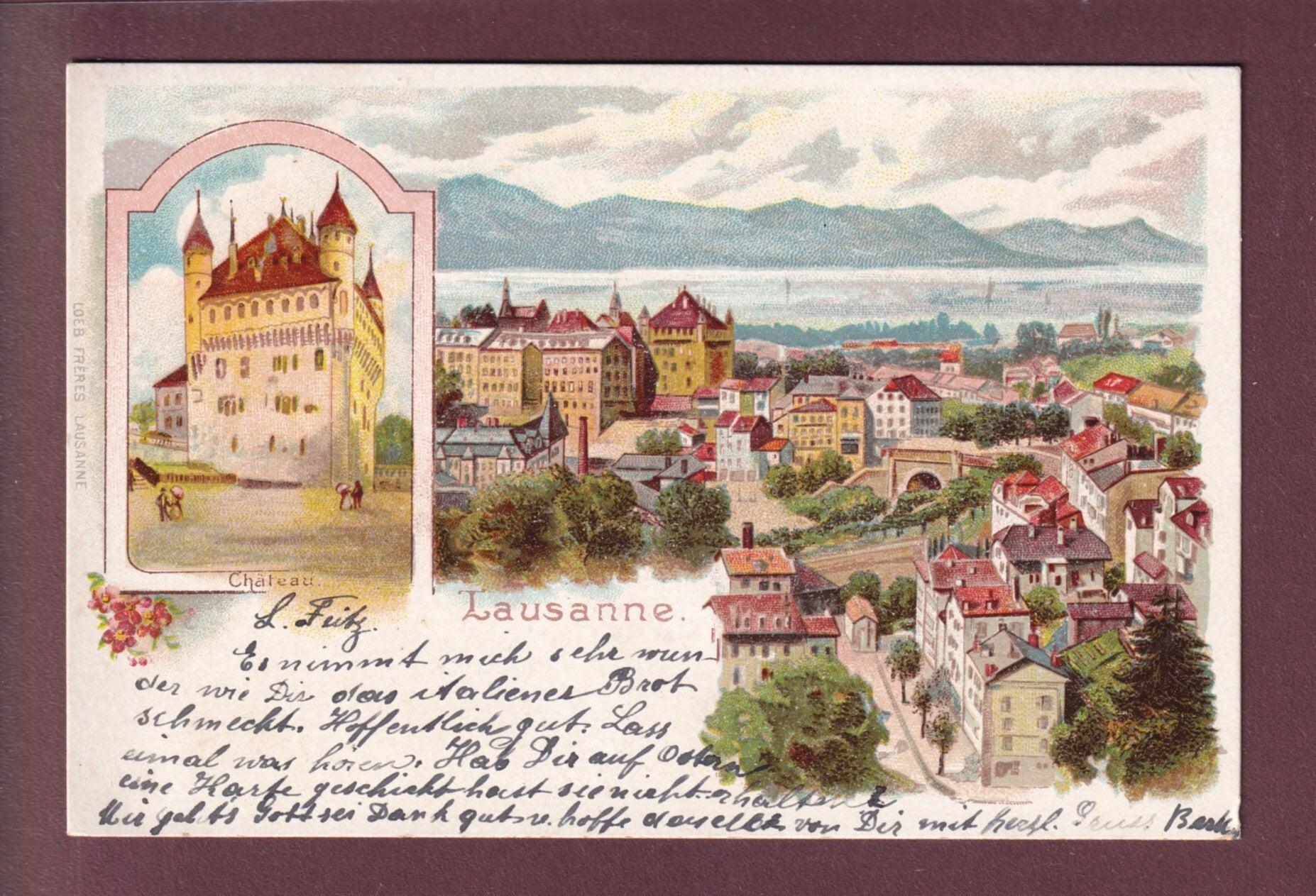 LAUSANNE - Litho Loeb