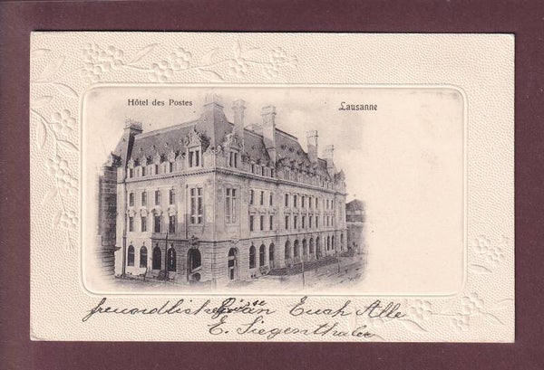 LAUSANNE - Hôtel des Postes - 1901
