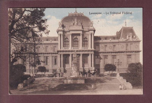 LAUSANNE - Tribunal Fédéral - Attelage - 1921 // pli //