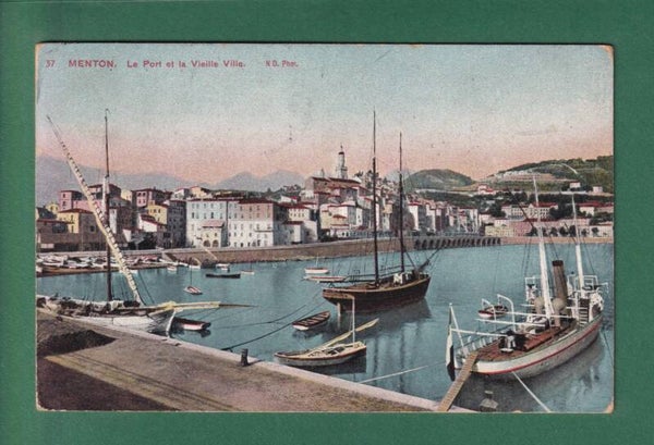 MENTON - Port et Vieille Ville - 1909