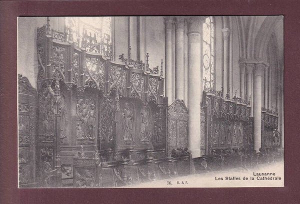 LAUSANNE - Cathédrale - Stalles