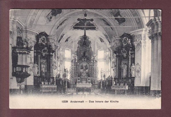 ANDERMATT - Innere der Kirche