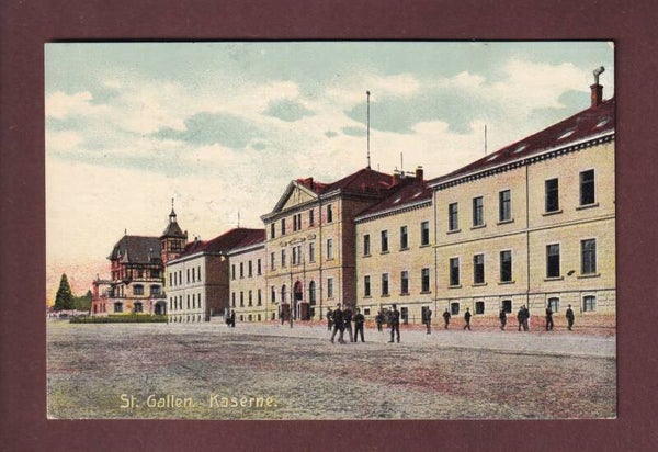 ST. GALLEN - Kaserne - 1922 Feldpost