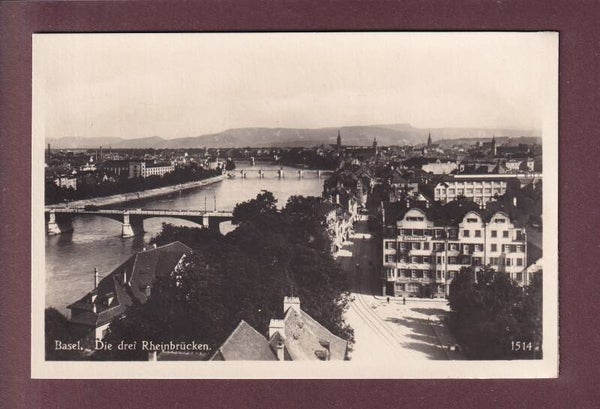 BASEL - Die 3 Rheinbrücken - Elsässerhof