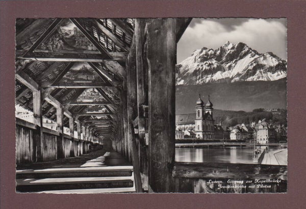LUZERN - Kapellbrücke - Jesuitenkirche