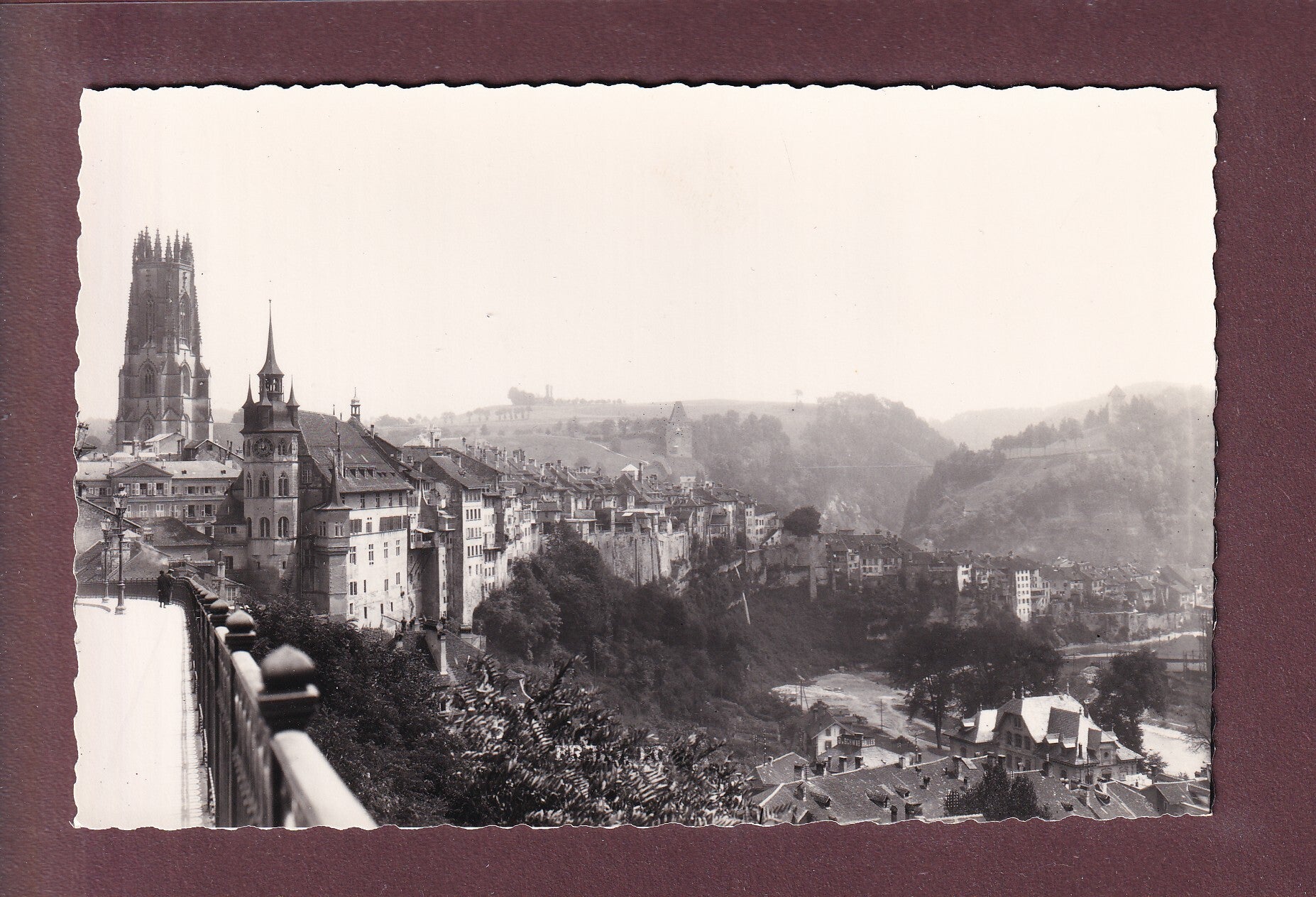 FRIBOURG - Cathédrale et Sarine