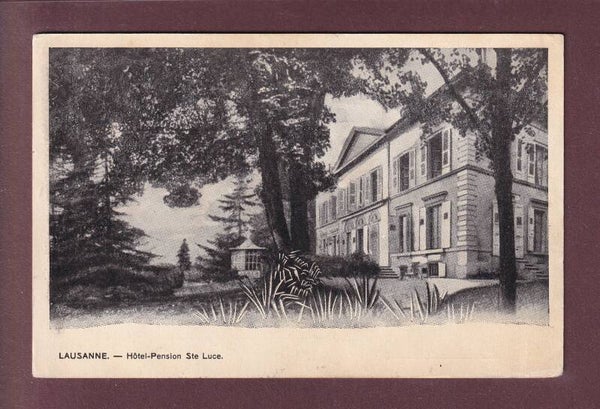 LAUSANNE - Hôtel Pension Ste Luce // léger pli //
