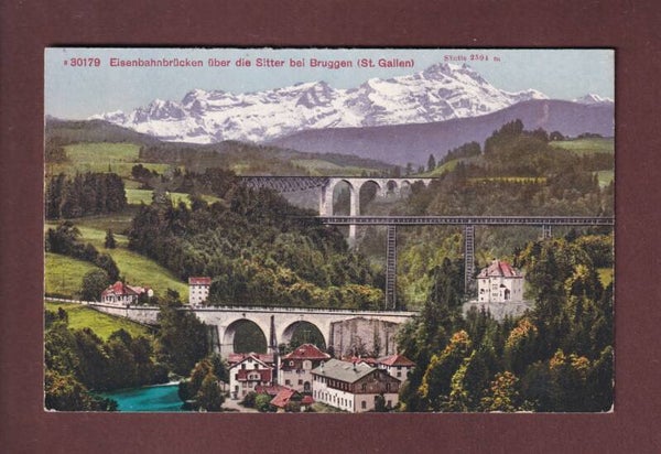 ST. GALLEN - Sitterbrücken bei Bruggen - 1920