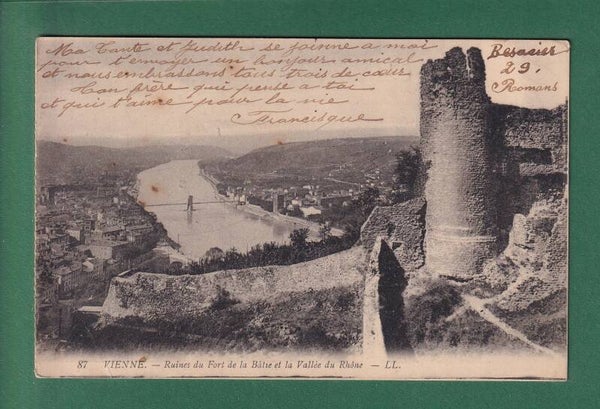 VIENNE - Ruines du Fort de la Bâtie - Vallée du Rhône - 1917