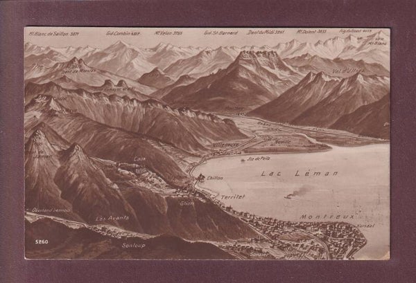 MONTREUX et environs - 1921