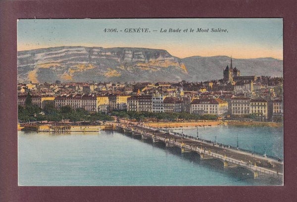GENEVE - La Rade et le Salève - 1927