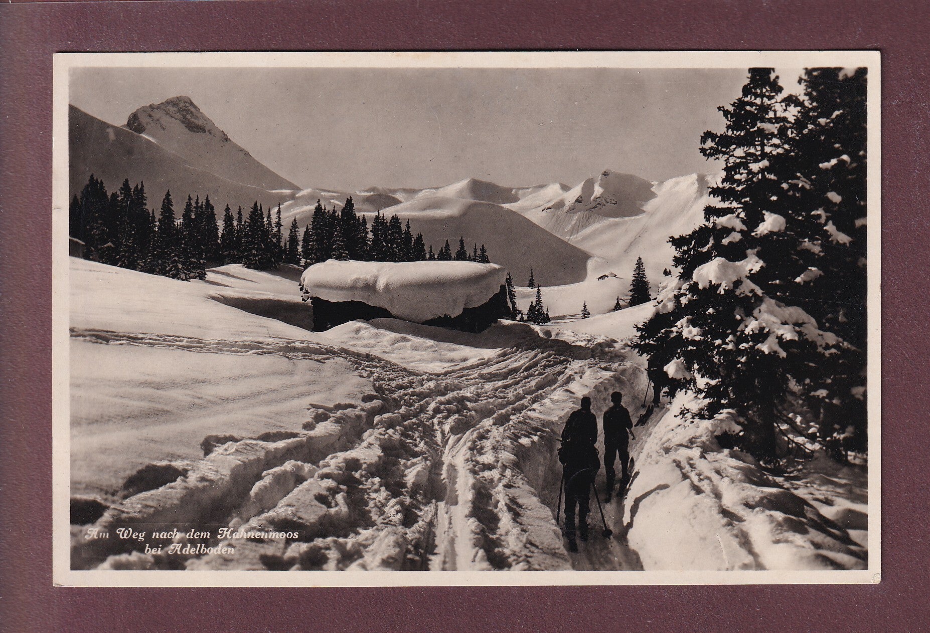 Bei Adelboden - Weg nach HAHNENMOOS - 1937