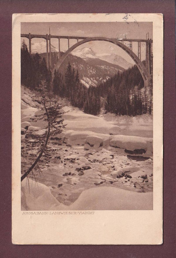 LANGWIESER-VIADUKT - Arosabahn - 1920