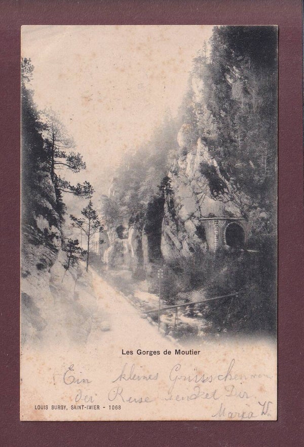 Gorges de MOUTIER - 1902