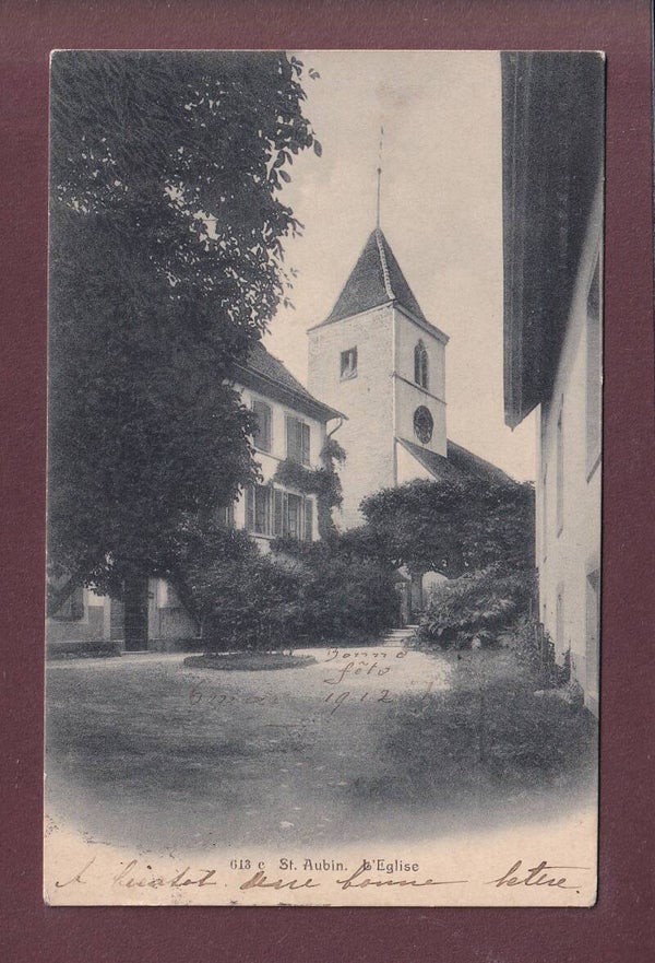 ST. AUBIN - Eglise - 1912