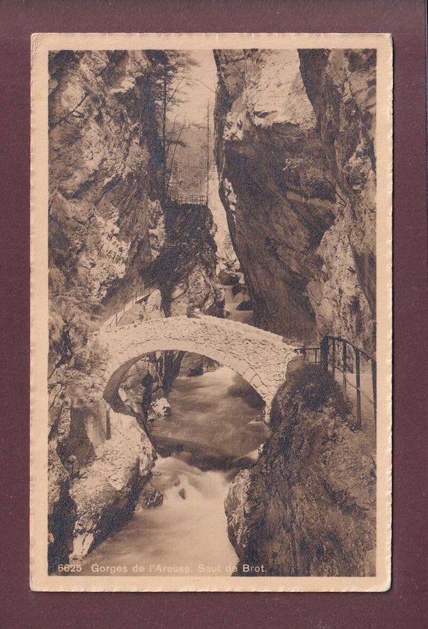 GORGES DE L'AREUSE - Saut de Brot - 1911