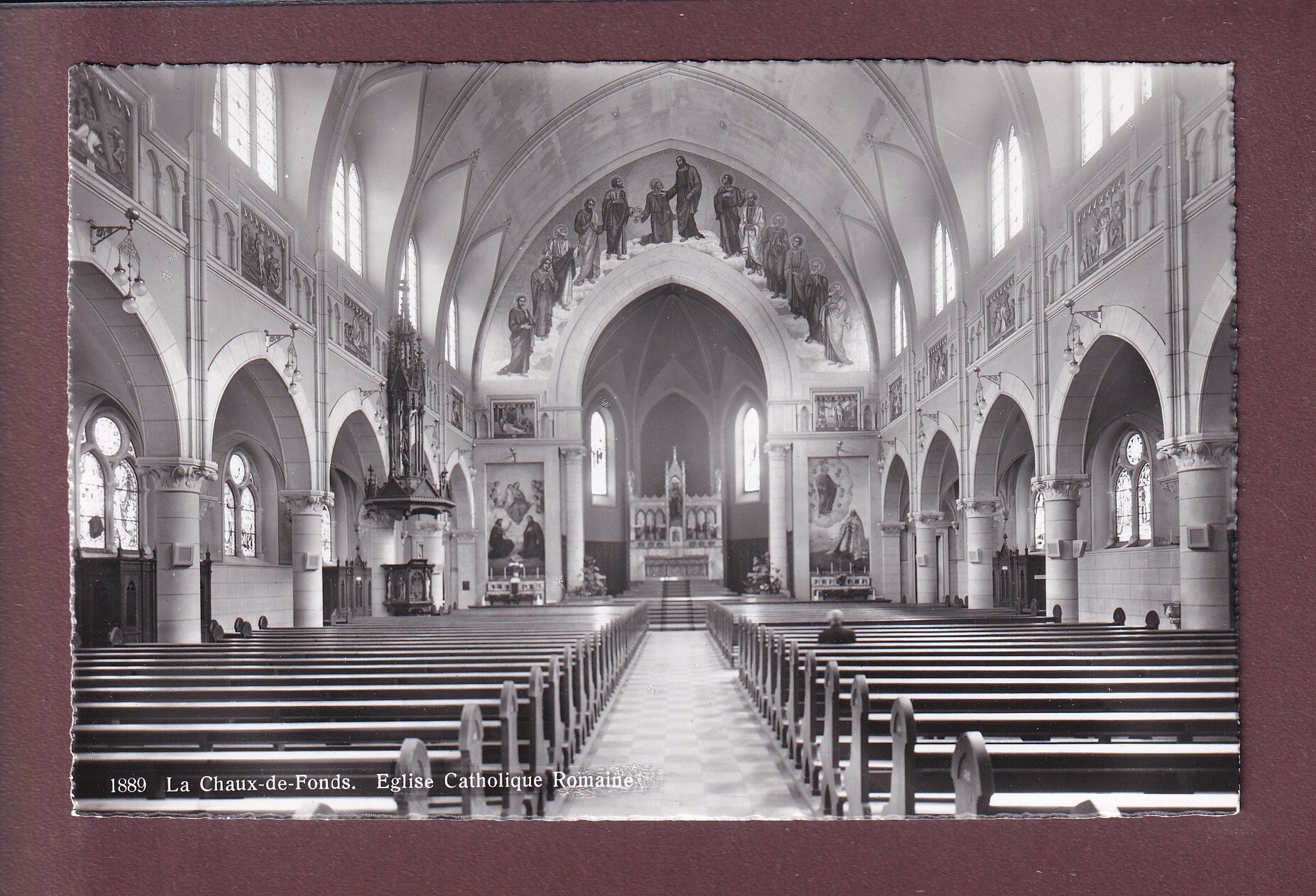 LA CHAUX-DE-FONDS - Intérieur de l'Eglise catholique romaine