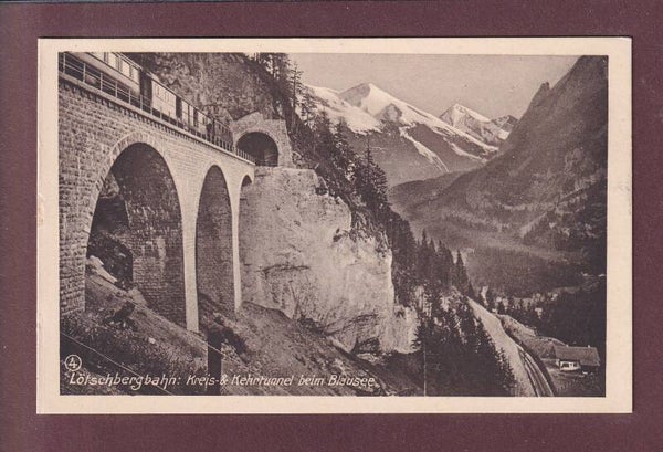 LÖTSCHBERGBAHN - Kreis- und Kehrtunnel beim Blausee