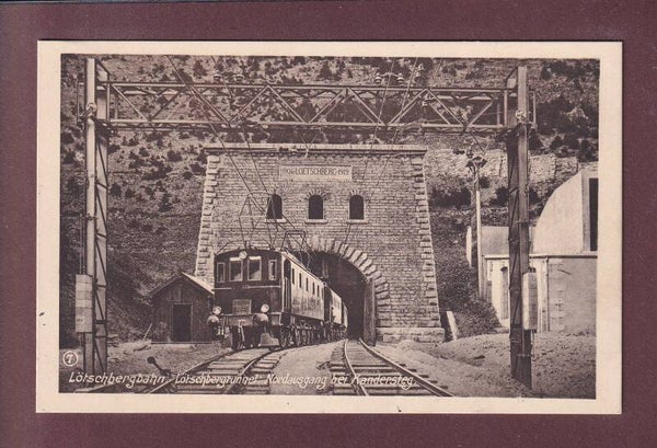 Lötschbergbahn - TUNNEL - Nordausgang bei Kandersteg