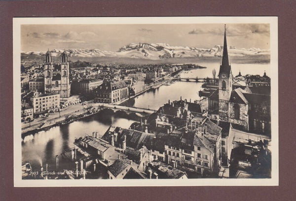 ZÜRICH und die Alpen