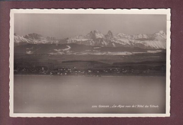 GORGIER - Vue depuis l'Hôtel des Tilleuls