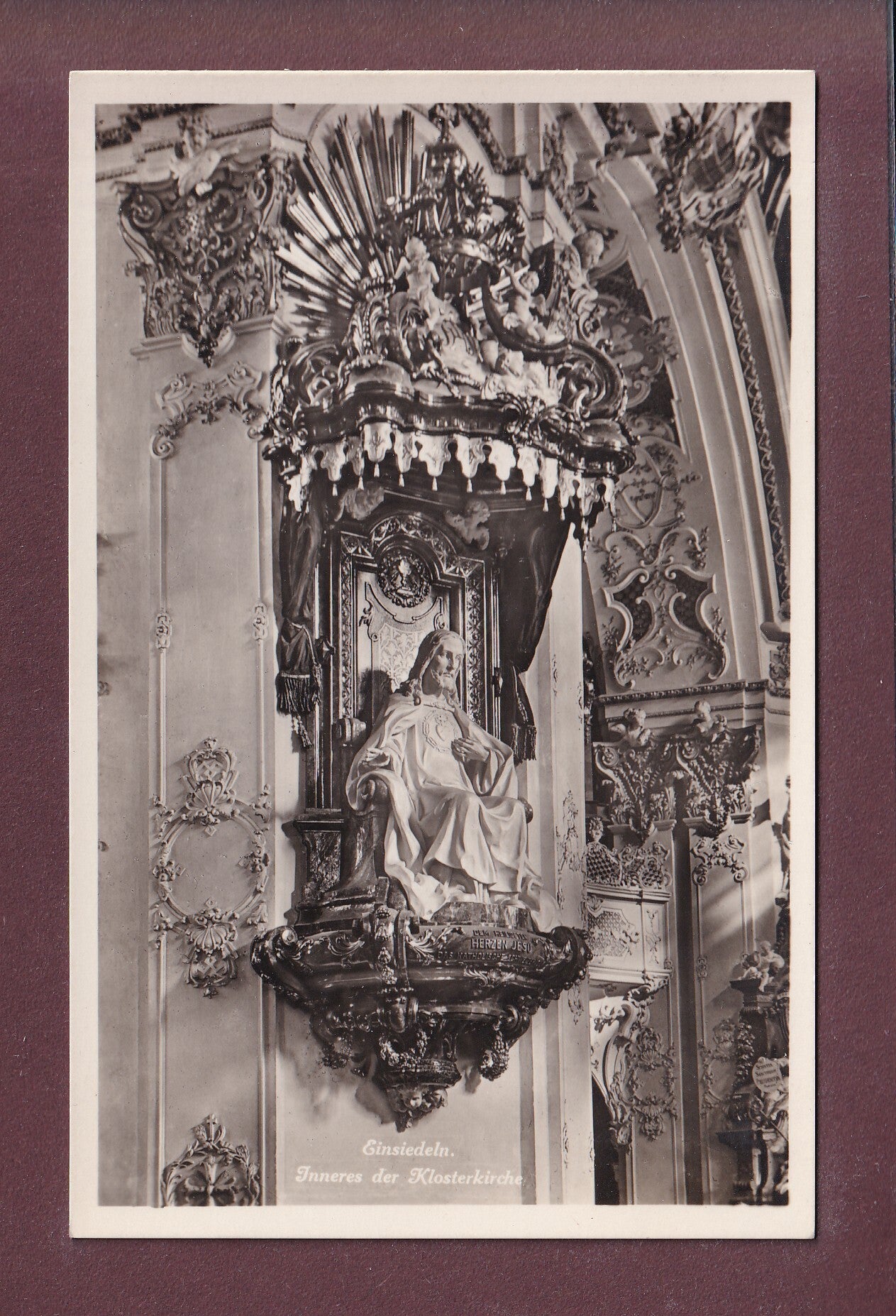 EINSIEDELN - Inneres der Klosterkirche