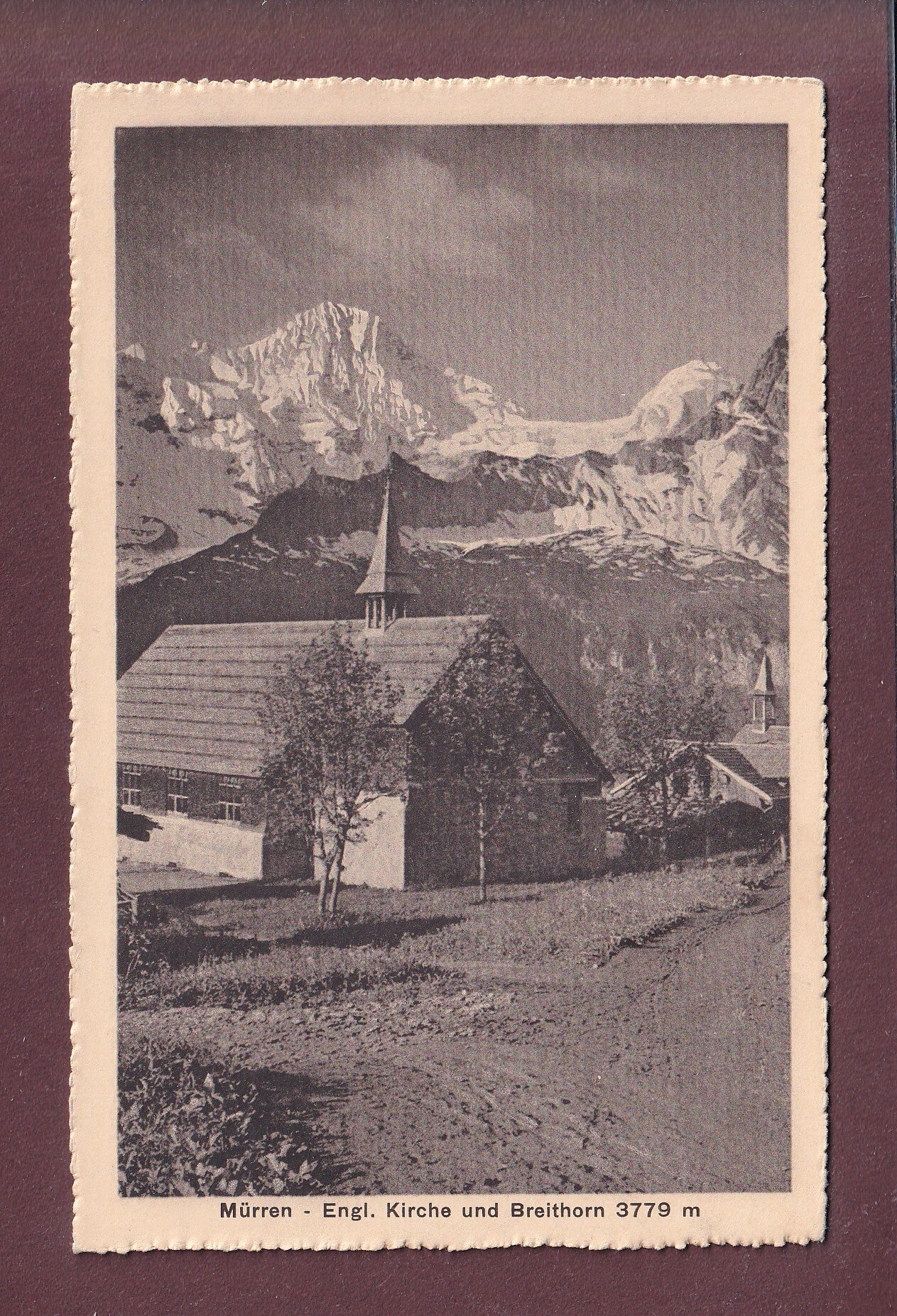 MÜRREN - Englische Kirche - Breithorn
