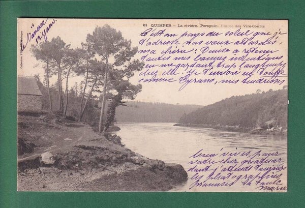 QUIMPER - Rivière Porsguin - Entrée de Vire-Courts - 1904