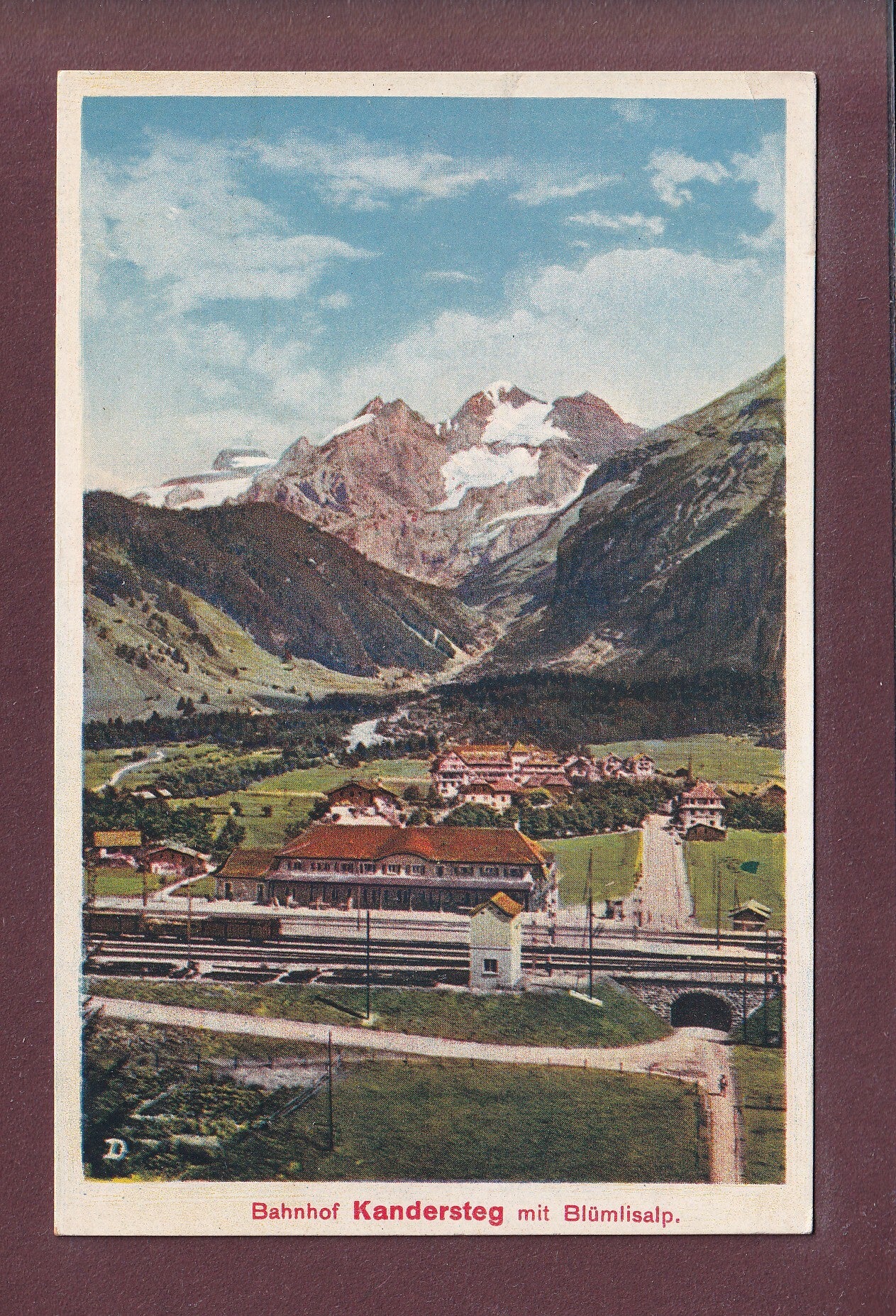 KANDERSTEG - Bahnhof - Blümlisalp // Eckbug //