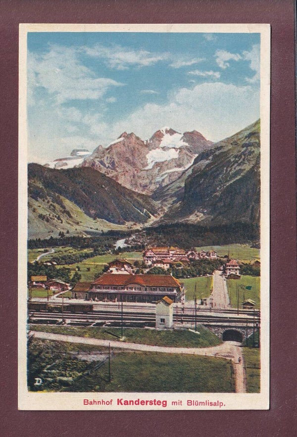 KANDERSTEG - Bahnhof - Blümlisalp // Eckbug //