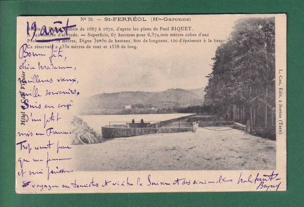 ST. FERREOL - Bassin - Digue - 1903