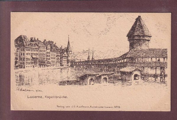 LUZERN - Kapellbrücke - J. C. Kaufmann