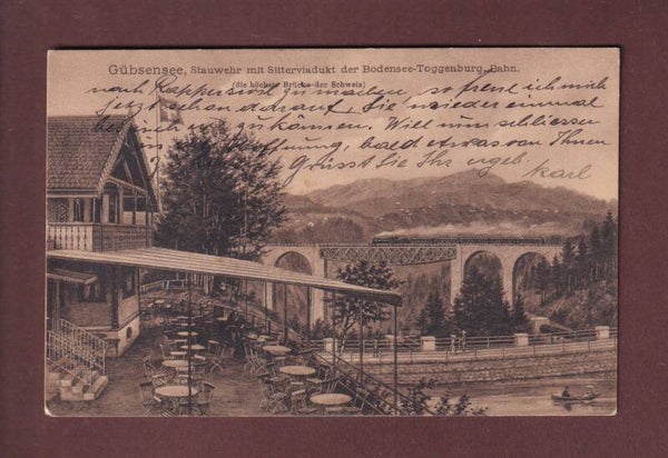 St. Gallen - GÜBSENSEE - Stauwehr mit Sitterviadukt