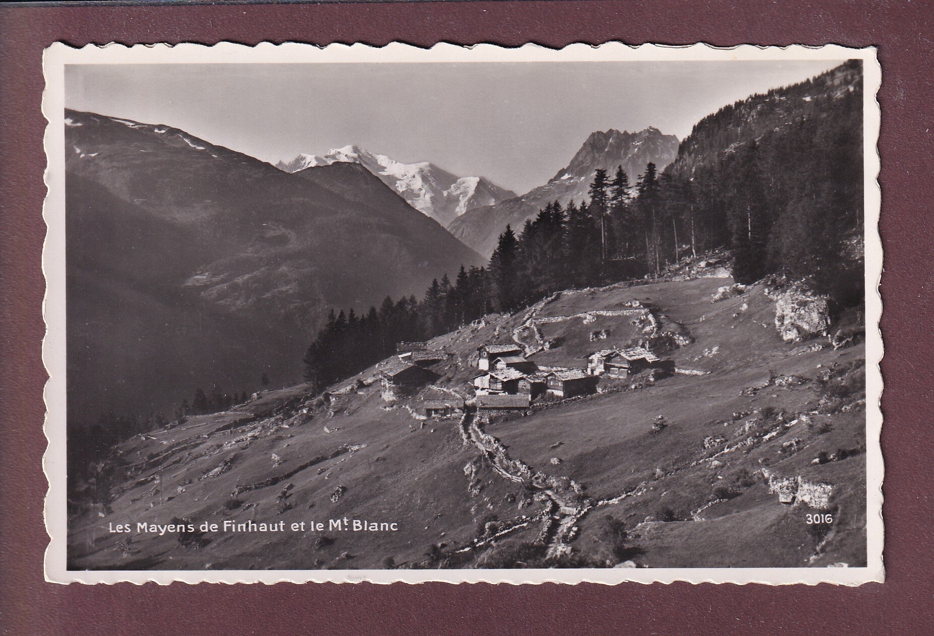 LES MAYENS DE FINHAUT - Mont-Blanc - 1954