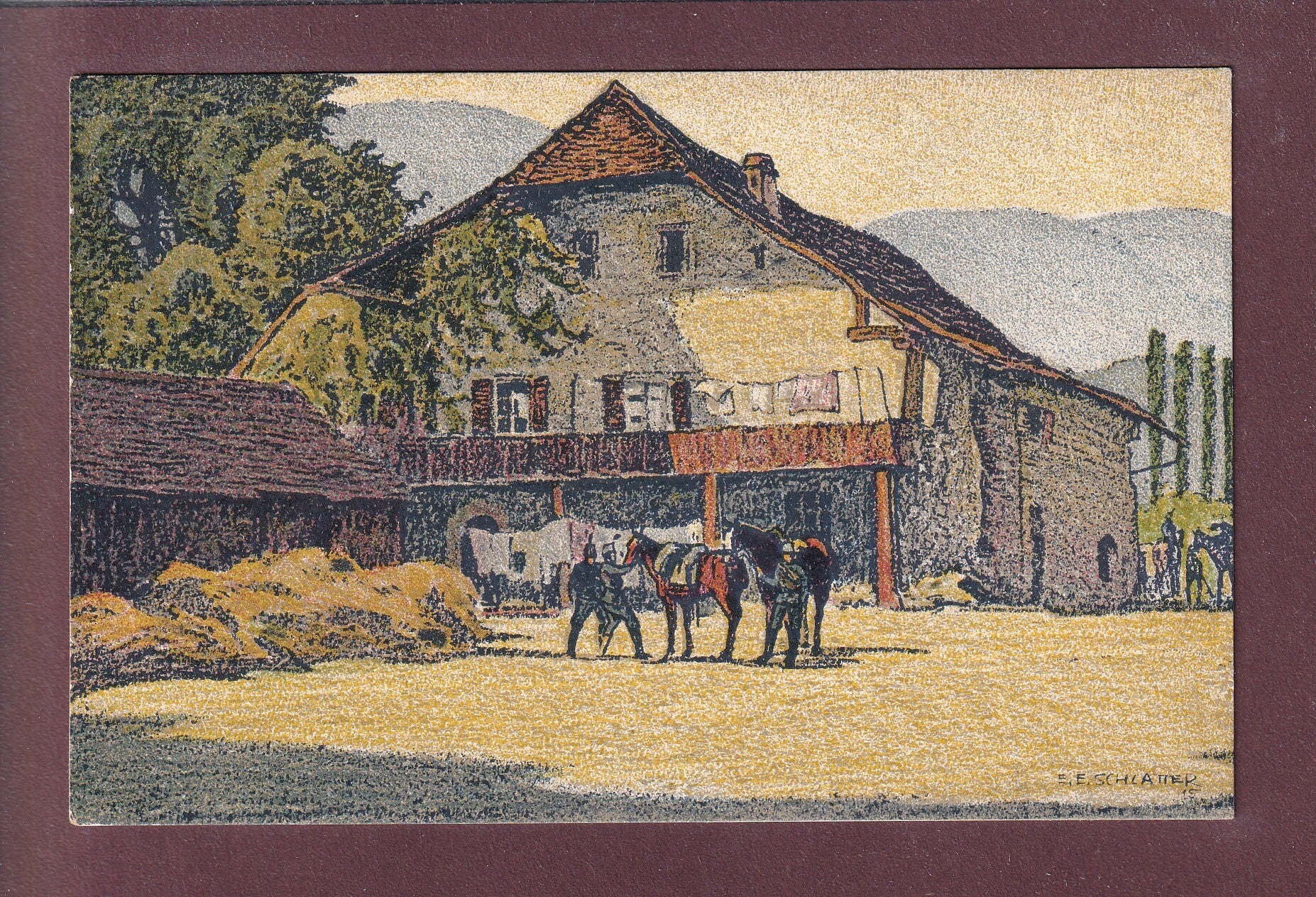 KESTENHOLZ - Bauernhof - 1917