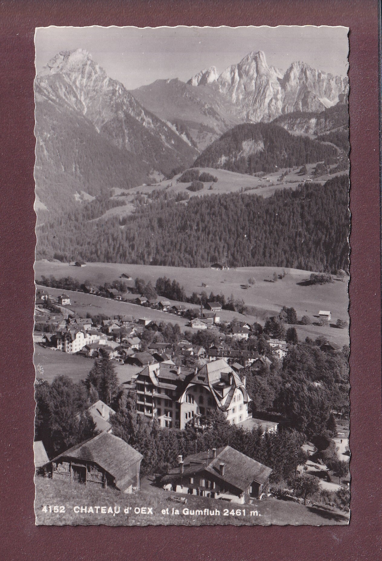 CHÂTEAU D'OEX - Gumfluh - 1954