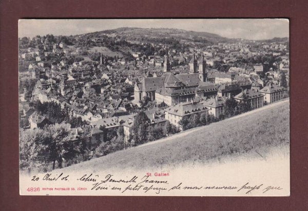 ST. GALLEN - Teilansicht - 1906