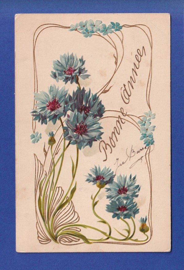 NOUVEL AN - Bleuets - 1905