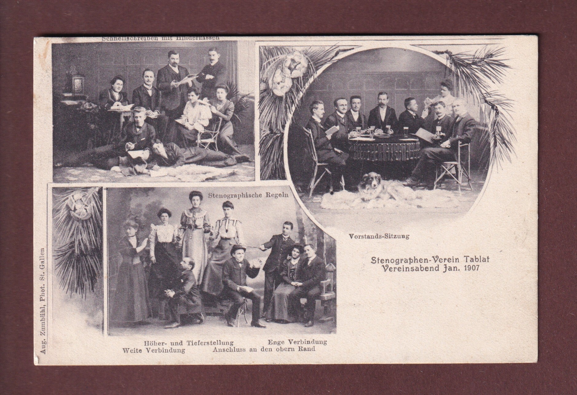 St. Gallen - Stenographen-Verein TABLAT - 1907