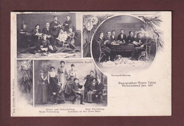 St. Gallen - Stenographen-Verein TABLAT - 1907