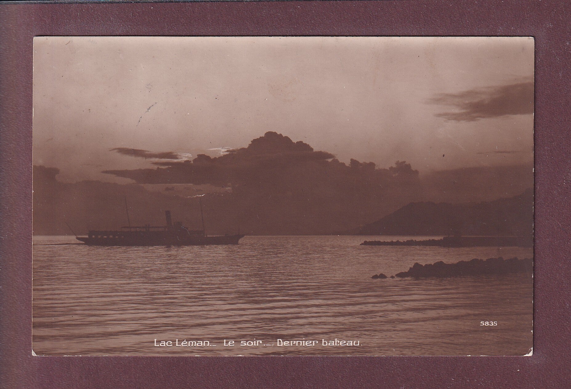 LAC LEMAN - Dernier bateau - 1915