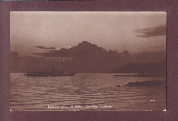 LAC LEMAN - Dernier bateau - 1915