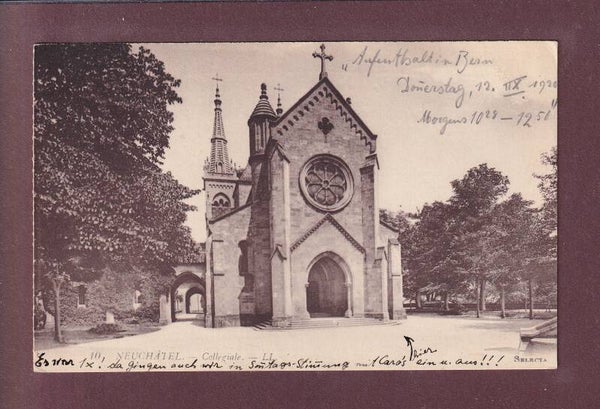 NEUCHÂTEL - Collégiale - 1920