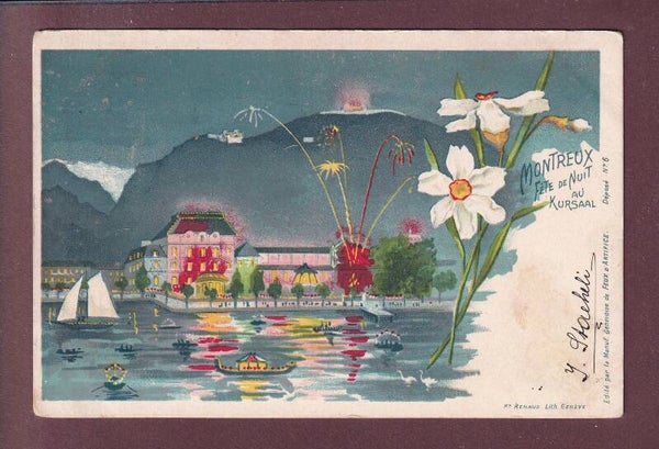 MONTREUX - Fête de nuit au Kursaal - Narcisse - 1902