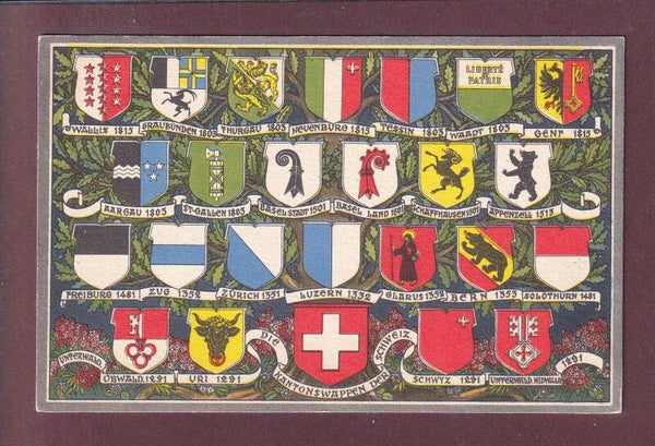 SCHWEIZ - Kantonswappen - 1951