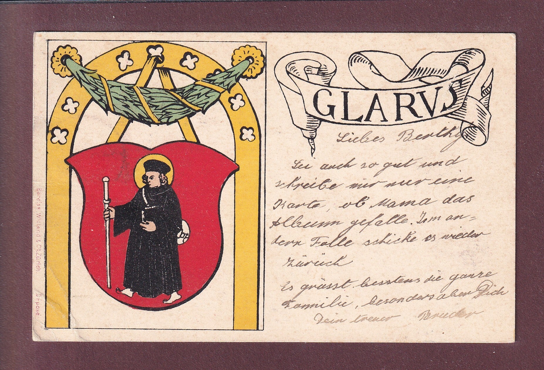 GLARUS - 1897 // Eckbug //